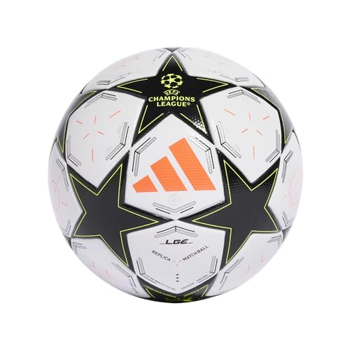 Balones De Futbol, Video Games adidas - Balón de fútbol Unisex para Adultos, Color Blanco/Negro/Platino metálico/Equipo Solar Amarillo, 5