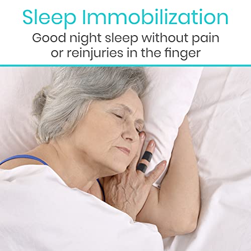 Vive Finger Splint (2 Pack) - Universal Finger Straightener - Broken And Trigger Finger Splints - Finger Brace For Arthritis Pain And Support - Sprain Relief For Middle, Index, Ring, Pinky Fingers #TOP3