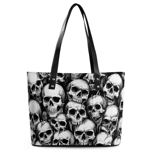 Women's Leather Large Capacity Work Tote Bag Handbags Big Commuter Bag