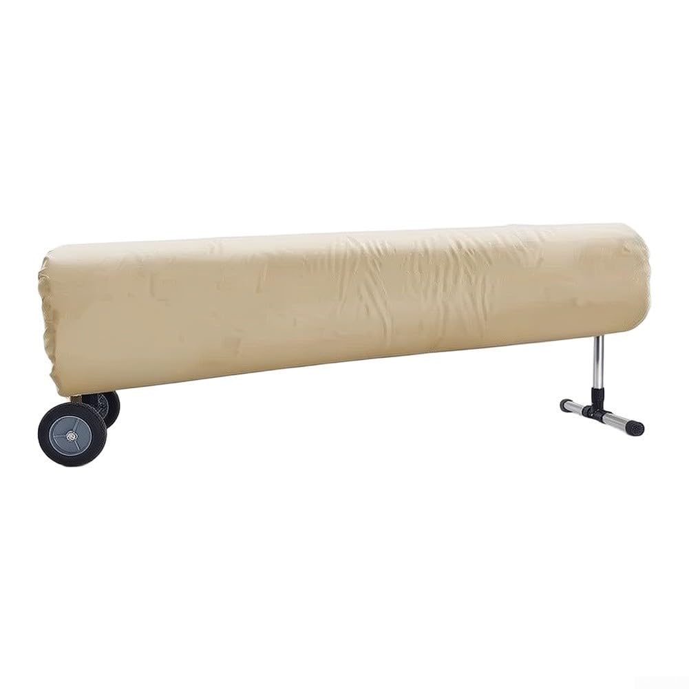 Copertura Protettiva Telo per solare Piscina 490x96cm Impermeabile(beige490*96cm)