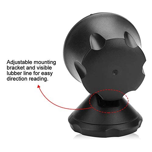 SANON Car Compass Inclinometer Car Guide, Ball Angle Inclinometer Viewfinder Balancer Gauge for Car Vehicle Lake Marine Boat Ship Outdoor Travel - Image 4