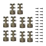 Nkmifeg Metall Kantenschutz,10 Stück Möbelschutz Zubehör | Möbel Kantenschutz,für Mieter Vermieter Büroräume Wohnungen Wohnzimmer Schlafzimmer Tische Türöffnungen Flure