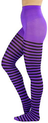 Image of ToBeInStyle Women's Nylon Horizontal Striped Tights
