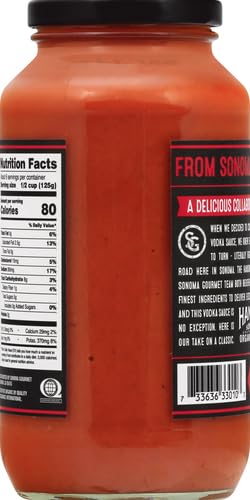 Sonoma Gourmet, Pasta Sauce Vodka Cream Organic, 25 Ounce (Pack of 4) image 5