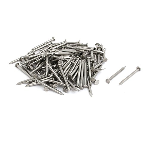 Aexit 1.2-inch Length Fastener 316 Stainless Steel Cement Wood Sliding Nail Silver Tone 100pcs Model:23as528qo511