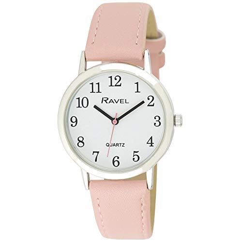 [Ravel] �r���v Ravel-Women's Pastel Coloured Everyday Watch (36mm case) -Analogue Quartz- .1-Pink/Silver Tone R0137.05.1 �s���N