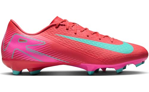 Nike Nike Mercurial Vapor 16 Academy MG Low-Top Soccer Cleats (FQ8374-800, Ember Glow/Aurora Green) Size 10.5