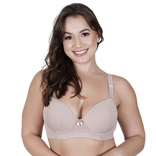 Sutiã Amamentação Com Bojo Amamentar, Abre Fácil, Grávida (Bege, P (38/40))