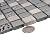 Silver Glass and Stone Mosaic Tile (4.75 Sq ft- Box of 5 Sheets)