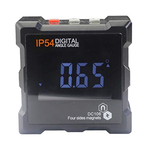 MQPALZKD Electronic Protractor Digital Inclinometer 0-360 Degree IP54 Digital Bevel Box Angle Gauge Meter Magnets Base Measuring Tool