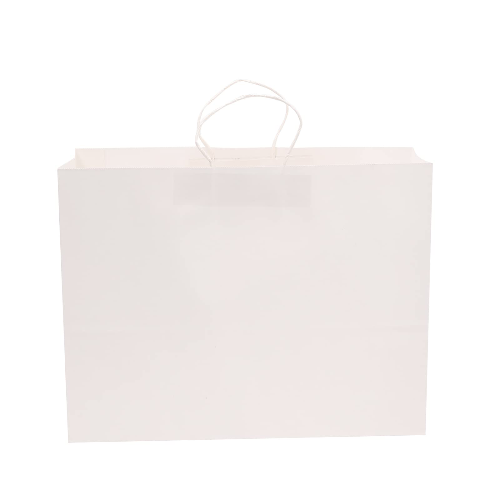 REDDOTGIFT® 12-Pack Paper Bags With Handles Kraft Gift Bags,Shopping Bags (A3 H31*L40*D13cm, White)