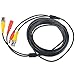 J-ZMQER 25ft Black BNC Video Power Wire Cord Compatible with Support All BNC Type Systems & Cameras Cable