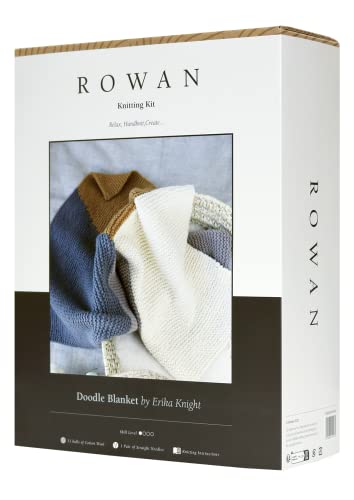Rowan Doodle Blanket Knitting Kit, 60x170cm/23.62x66.93in
