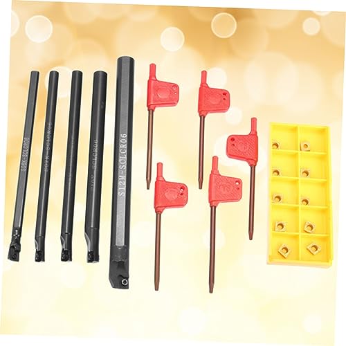 Outanaya set 1 barras de mandrinado con inserciones carburo y llaves para torno miniatura 2
