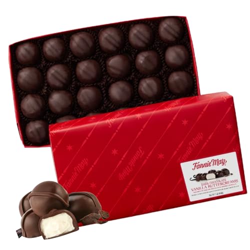 Fannie May Dark Chocolate Vanilla Buttercreams – 1 lb Gift