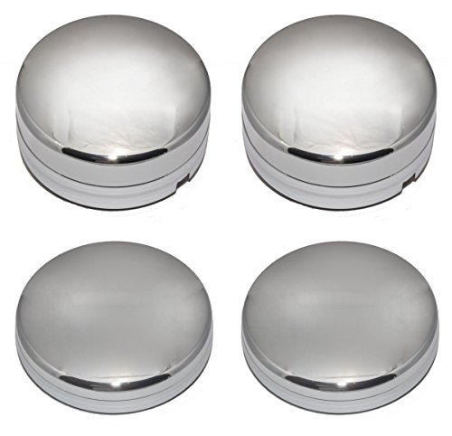 BB Auto Set of 4 New 17 Inch Steel Wheel Chrome Hub Center Caps 2 Front 2 Rear Replacements for 2003-2017 Dodge Ram 3500 1-Ton Dually Truck