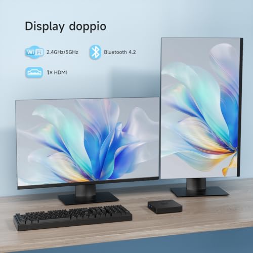 Mini PC B1Pro 8 GB DDR4 128 GB eMMC W-11 Pro Gemini Lake N4000 (fino a 2,6 GHz) Display a doppio schermo Supporta HDMI 4K, WiFi 5 2.4G/5G, Bluetooth 4.2 PC domestico computer da ufficio PC - PC Desktop - Immagine 7