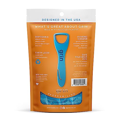 Grin Oral Care Grin使い捨て舌スクレーパー 大人用 の商品画像 1
