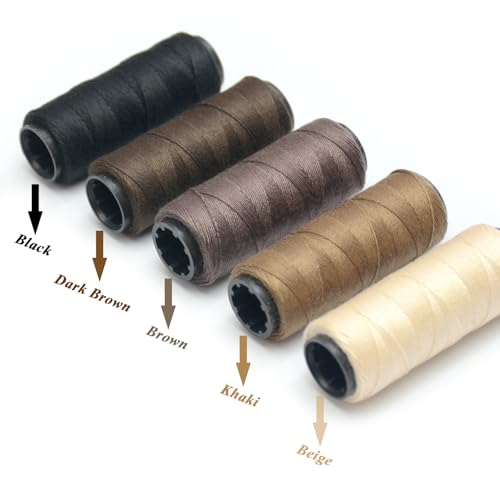 5 rollos de hilo de coser de poliéster para coser a mano miniatura 2