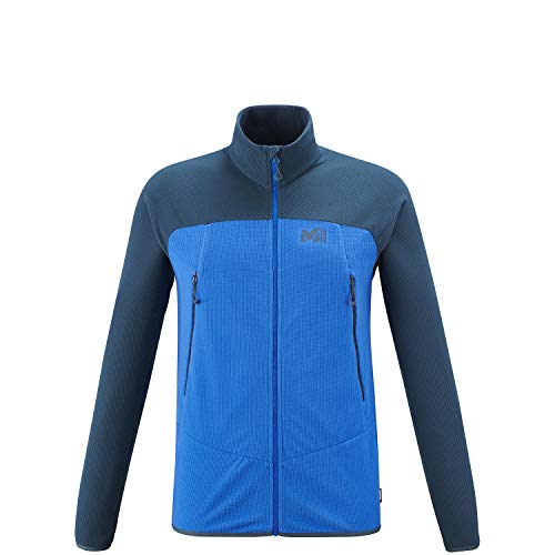 MILLET K Lightgrid Jkt M Fleece Jacket, Mens, Abyss/Orion Blue, XXL