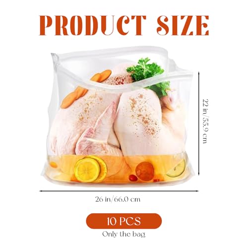 Sac rétractable pour dinde 55x66cm double fermeture éclair transparent - 4