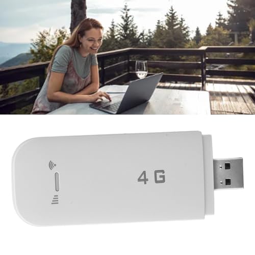 Image of Generic 4G LTE USB Portable WiFi Router, Support 10 Devices WPA WPA2 WiFi Encryption, with SIM Card Slot for Cell Phones Tablets Laptops Computers Smart TVs (White)