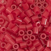 Vaessen Creative 5009-008 Bügelperlen, Dunkelrot, 1100 Stück, Steckperlen zum Basteln mit Kindern, DIY Gestalten von Schmuck, Deko, Verzierungen und weiteren Bastelideen