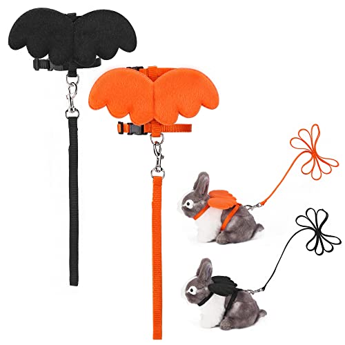 KEWUF Kaninchen Geschirr & Leine Set - Verstellbar Für Kleine Haustiere In Größe D