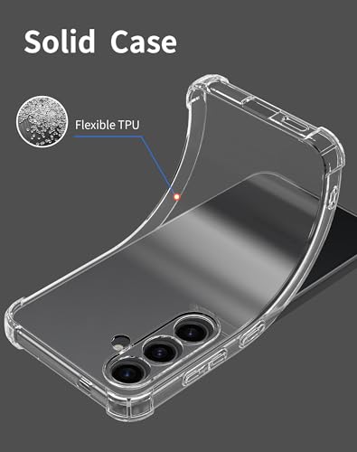 Image of Back Clear Cover case for [Samsung S24 FE] Transparent Boom Back Cover Case for [Samsung S24 FE] TPU BumB - Transparent