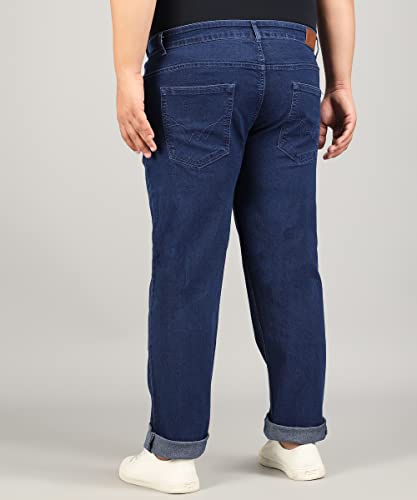 Image of STUDIO NEXX Regular Fit Cotton Lycra Blend Black Jeans