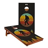 ACA American Cornhole Association Recreational Boards Regulation Backyard 2ft x 4ft Retro Sasquatch