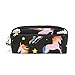 Produktbild KKLDOGS Einhorn für ein Kinderzimmer Federmäppchen Leder Make-up Tasche Schreibwaren Stifttasche Reise Kleine Kosmetiktasche