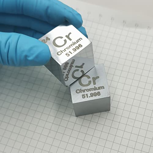 Chrome en cube de densité métallique pureté 99,9% matériel laboratoire - 5