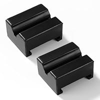 Lyeteung 2 Stücke Wagenheber Gummiauflage mit Schlitzen 70mm, Quadratischer Wagenheber-Pad, Jack Pad, Universal Gummi Auflage Jack Pads, für Wagenheber