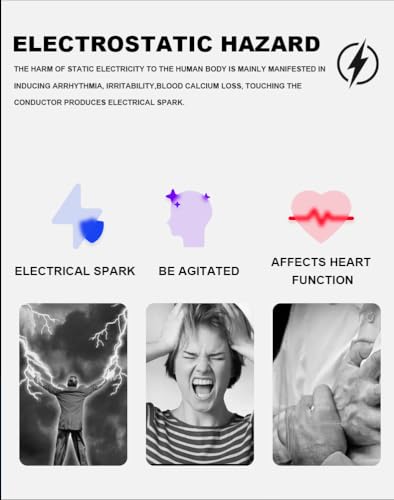 سوار معصم مضاد للكهرباء الساكنة - سوار تفريغ لاسلكي للتخلص من الكهرباء الساكنة في الملابس والحياة اليومية