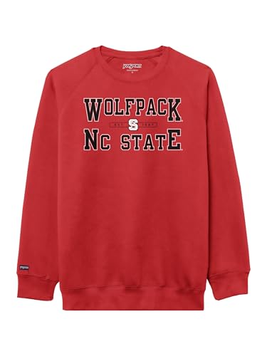 JanSport NCAA Officially Licensed Rival Crew Sweatshirt, Long Sleeve Graphic Pullover for Men & Women, Cotton-Polyester Blend Featuring Collegiate Design & Easy-On Style for Game Days, or Travel - image 1