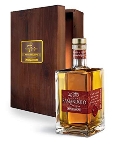 Bepi Tosolini'GRAPPA RAMANDOLO DECANTER' wooden box 40° 70 cl