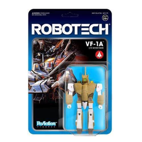 SUPER7 Unisex-Youth ROBOW01-VFA-01 Super 7 Reaction Figure-Robotech VF-1A, Multi-Coloured, 3.75 inches