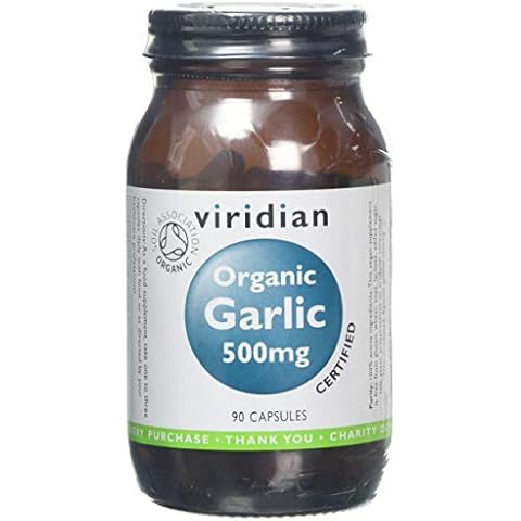 Viridian Organic Garlic 500mg Veg Caps Cover