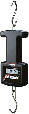 Rice Lake Scale, Hanging OS-45 45kg x 0.05kg/99lb x 0.1lb/99lb x 1oz Includes carrying case, (2) AA Batteries, manual Bottom hook fully attached, top hook removable
