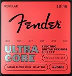 Fender Ultracore™ 4250 Electric Guitar Strings, 4250R Nickel Plated Steel, Gauges .010-.046, Bullet End, Set of 6