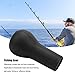 Niiyen Spherical Belly Top Fishing Rod Holder Pole Support Shock Absorption Deep Sea Fishing Gear Accessories for Fishing Activity(Black)