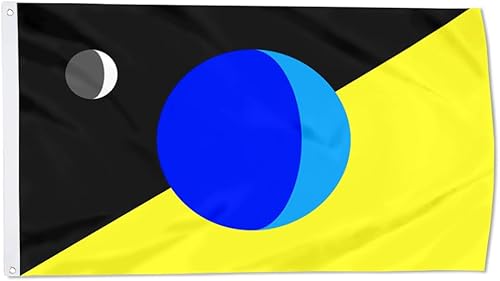 Bandera abstracta de la tierra bandera de decoración interior al aire libre 3 x 5 pies doble costura poliéster con ojales de latón