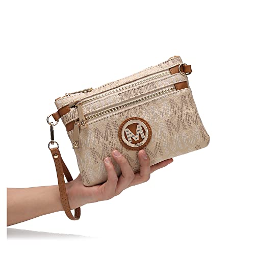 MKF Collection 2 in 1 Crossbody Bags for Women, Wristlet Purse - Ladys Small PU Leather Messenger Handbag by Mia K3