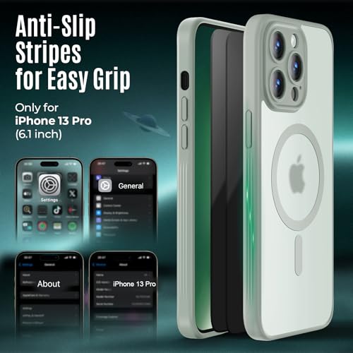 Image of Symcele Designed for iPhone 13 Pro Case, Calke Green