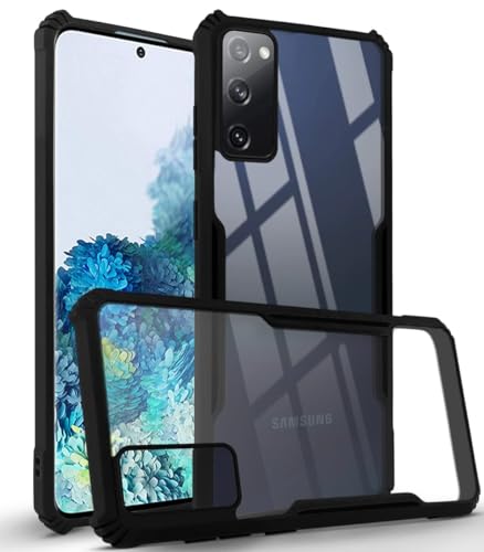 Image of Jkobi Back Cover Case for Samsung Galaxy S20 (Shockproof with Polycarbonate Clear Panel | Professional Black)