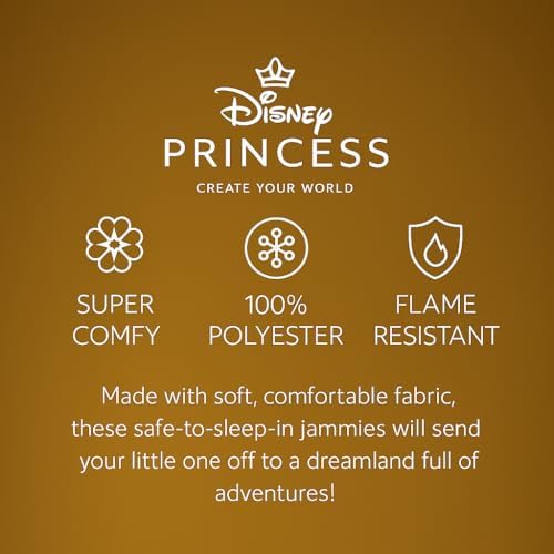 Disney Girls' Princess Fantasy Gown Nightgown, AURORA, 4T
