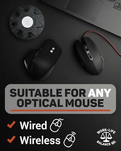 Image of Mechanical Mouse Jiggler - No USB, Undetectable Cordless Wireless Device, No Software | Randomized Mouse Mover Keeps PC Laptop Computer Awake, Silent Compact Automatic Wiggler for Remote Work | No Software, Automatic, Wireless, AA Battery 12-18 Months, Keeps PC Laptop Awake, Randomized Movement, Remote Work Wiggler