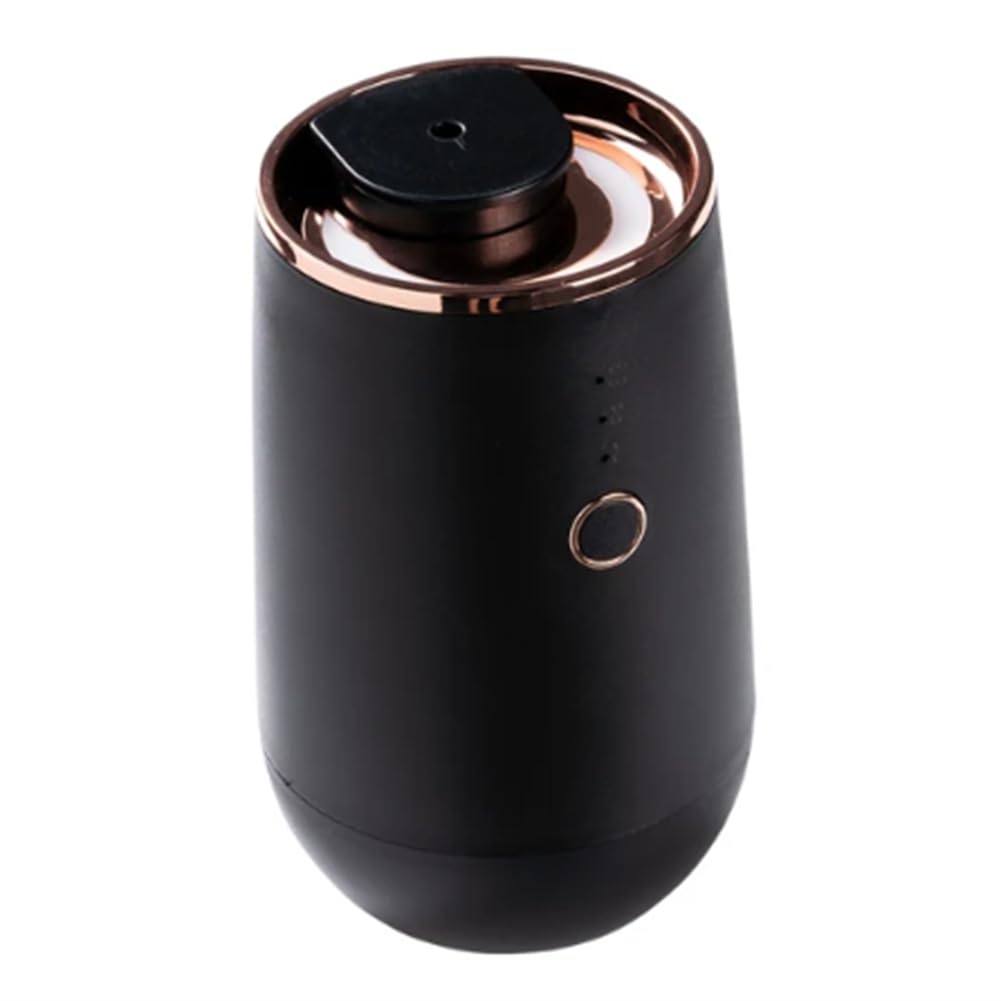 Difusor ambientador para coche, función de arranque, recargable por USB, difusor de aceite , 9 luces de color, fragancia (negro) duradero, fácil de instalar, fácil de usar