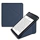 kwmobile Hülle kompatibel mit Kobo Libra 2 Hülle - Kunstleder Case - eReader Schutzhülle - Cover Dunkelblau